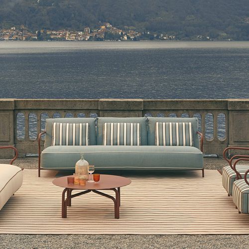现代风格沙发 - SALÒ - Unopiù - 户外 / 布料 / 垫式
