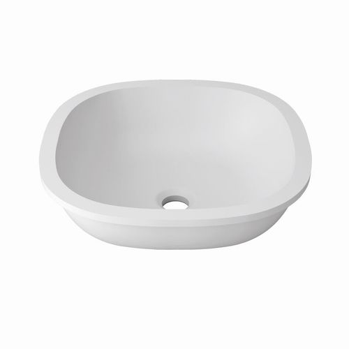 台面式洗手池 - UNIQUE B604  - KRION – PORCELANOSA Grupo - 正方形 / 坚硬表面