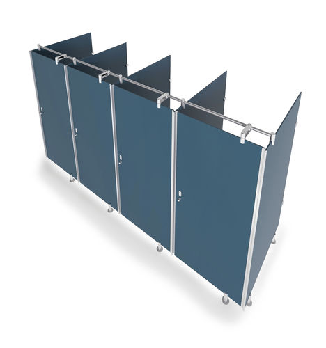 玻璃卫生间隔间 - CABINES EN VERRE BLEU - GEKIPS - 用于坐便器 / 用于室内 / 公共机构用