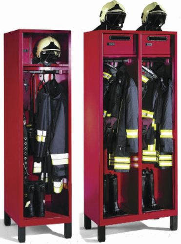 金属更衣室储物柜 - SÉRIE POMPIERS S3000 - GEKIPS - 带开放式衣帽架