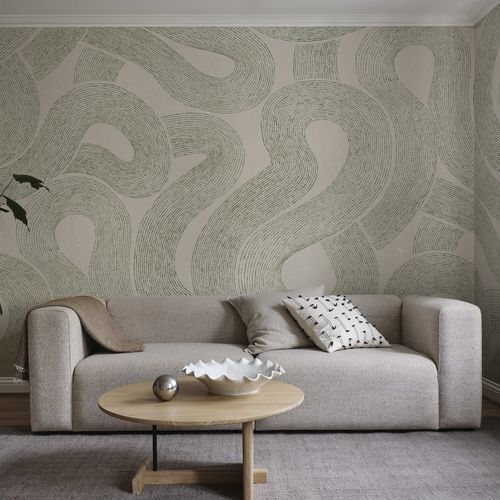 现代风格墙纸 - Zen Mural - SAND BERG - 自然图案 / 全景式 / 蓝色