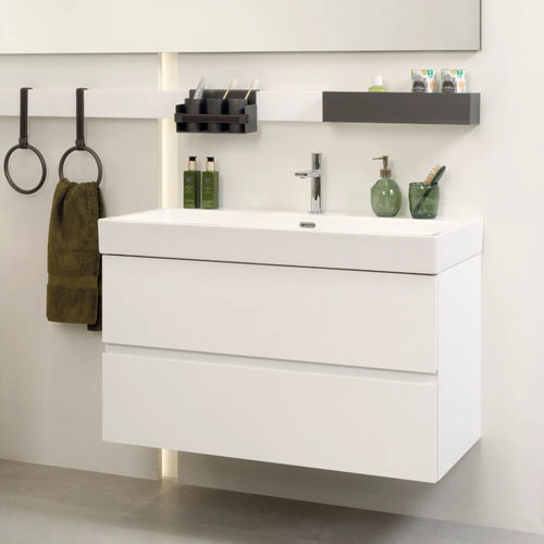 壁挂式台盆柜 - MERIDIAN - GAMADECOR – PORCELANOSA Grupo - 铝制 / 三聚氰胺 / 现代风格
