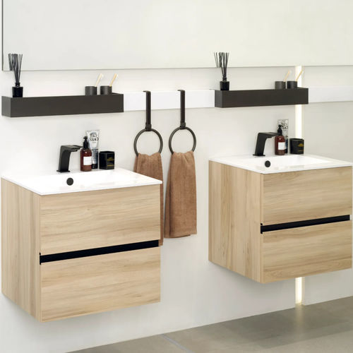 双台盆柜 - MERIDIAN - GAMADECOR – PORCELANOSA Grupo - 独立式 / 壁挂式 / 木质