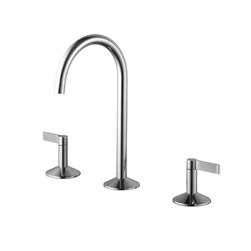 洗手池双把混合龙头 - LIGNAGE - NOKEN – PORCELANOSA BATHROOMS - 台面 / 金属 / 室内