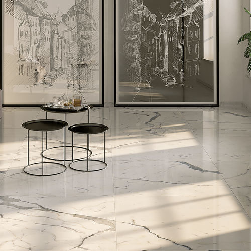 大理石天然石板 - STATUARIO FURRER - FURRER - 用于地面 / 室内装潢 / 抛光