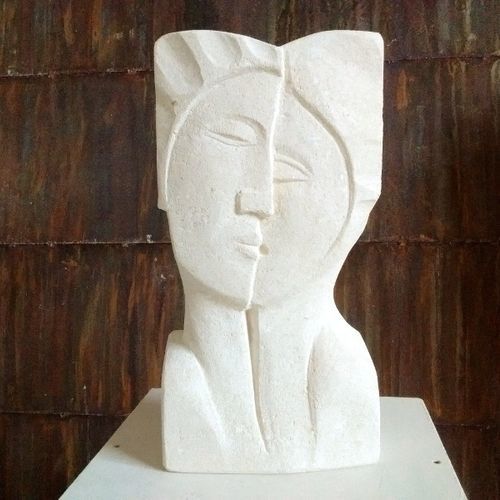 石材雕塑 - Il bacio - stonebreakers - 手工 / 白色 / 人物