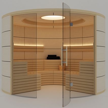 芬兰桑拿房 - ROUND LINE - Inbeca Wellness Equipment S.L - 有机 / 商用 / 木质