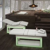 固定按摩床 - ELYSIUM - Inbeca Wellness Equipment S.L - 木质 / 带收纳 / 商用