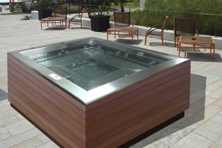 地上水疗浴缸 - Inbeca Wellness Equipment S.L - 正方形 / 4人座 / 不锈钢
