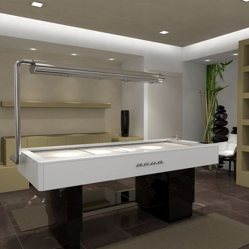 固定按摩床 - AQUA - Inbeca Wellness Equipment S.L - 液压 / 木质 / 蒸汽式