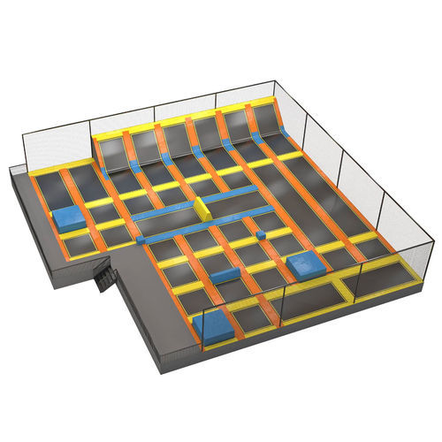 游乐场蹦床 - ARENA - Walltopia - 正方形 / 公共空间 / 幼儿园