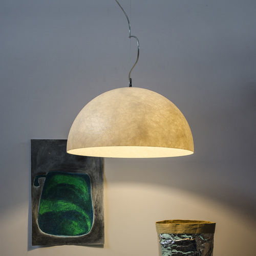 吊灯 - Mezza Luna Mini - in-es artdesign - 钢 / Laprene® / Nebulite®