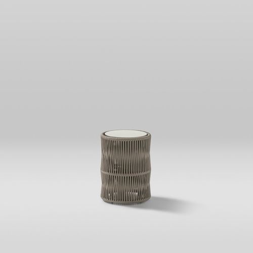 现代风格茶几 - WEAVE - POINT - 聚酯 / 铝制 / 铝