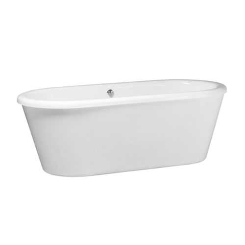 椭圆浴缸 - TREND - GENTRY HOME - 放置式 / 丙烯塑料 / 白色