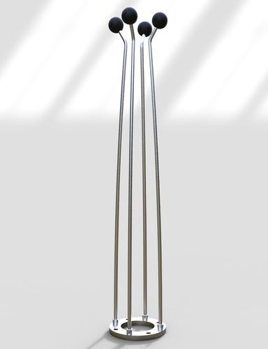 落地式挂衣架 - STEELFLOWER GRIP - INSILVIS - 现代风格 / 不锈钢 / 橡胶