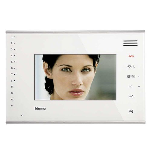 白色可视对讲机 - 322050 - Bticino - 嵌入式 / 室内 / 彩屏