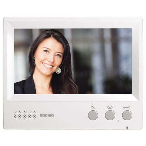 白色可视对讲机 - 330851 - Bticino - 嵌入式 / 室内 / 彩屏