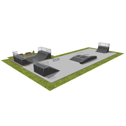 木质滑板场 - MODULAR : 012157 - Techramps - 可调节