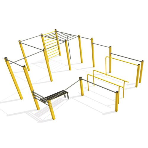 公共空间街头健身公园 - FLOWPARKS : CUSTOM STANDARD M - Techramps - 体育活动用 / 游乐场 / 外展