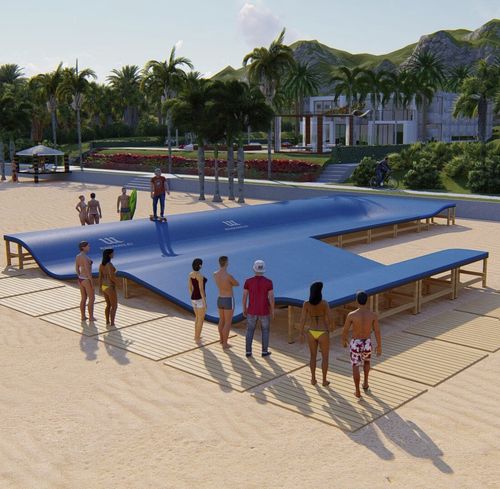 波浪形滑板场 - WAVEPARK : W6 - Techramps - 复合材料