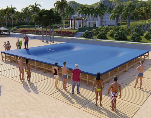 波浪形滑板场 - WAVEPARK : W9 - Techramps - 复合材料