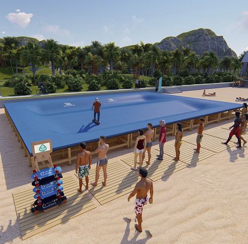 复合材料滑板场碗池 - WAVEPARK : W10 - Techramps - 波浪形