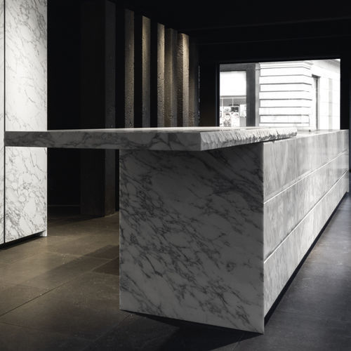 户外厨房 - gandhara - minotti cucine - 现代风格 / 木质 / 石材