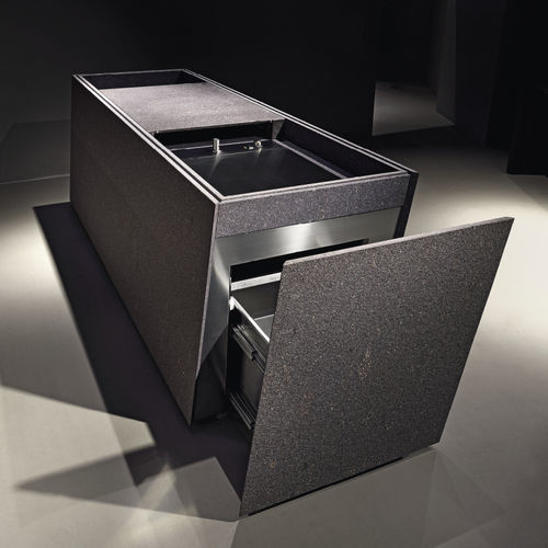 户外厨房 - incline - minotti cucine - 现代风格 / 石材 / 岛台式