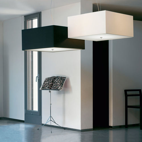 悬吊灯 - QUADRATO - modo luce - 布料 / Plexiglas®宝克力 / 现代风格