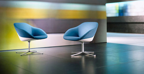 现代风格扶手椅 - TURTLE LOUNGE - Walter Knoll - 皮质 / 布料 / 五星脚