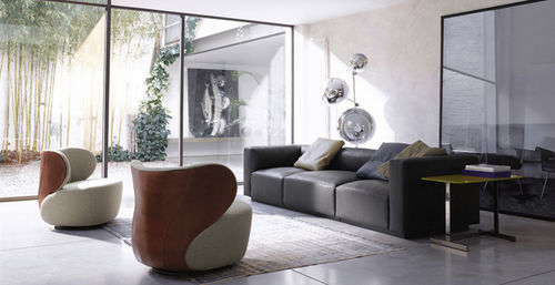 现代风格壁炉椅 - BAO - Walter Knoll - 皮质 / 布料