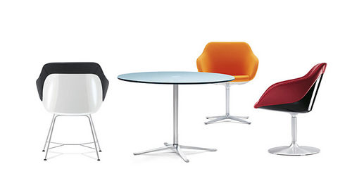 现代风格桌 - X - Walter Knoll - 玻璃 / 圆形