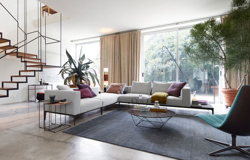 组合沙发 - JAAN - Walter Knoll - 现代风格 / 皮质 / 灰色