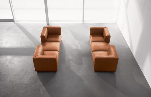组合沙发 - LIVING LANDSCAPE 730 - Walter Knoll - 现代风格 / 皮质 / 棕色