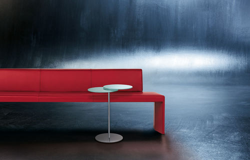 现代风格边桌 - ECLIPSE - Walter Knoll - 玻璃 / 金属 / 圆形
