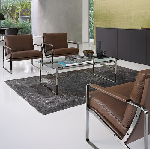 现代风格茶几 - FABRICIUS - Walter Knoll - 玻璃 / 钢 / 长方形