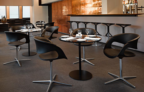 现代风格桌 - LOX - Walter Knoll - 实木 / 实木桌脚 / 圆形