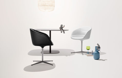 现代风格访客椅 - KYO - Walter Knoll - 皮质 / 回转 / 商用