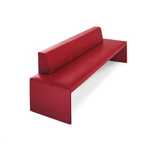现代风格软包长凳 - TOGETHER - Walter Knoll - 皮质 / 带可拆保护罩 / 带椅背