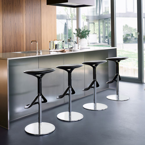 现代风格吧台凳 - LOX - Walter Knoll - 钢座桌脚 / 回转