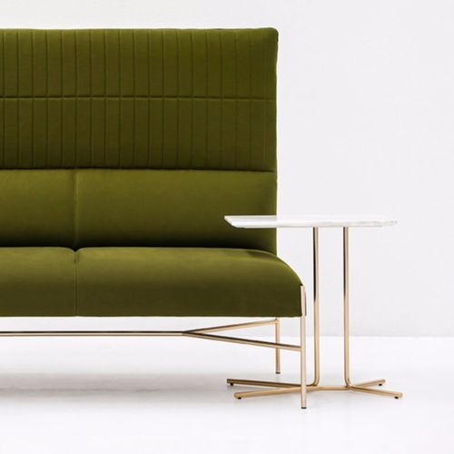 现代风格边桌 - LEDGE - Tacchini - 金属 / 大理石 / 长方形