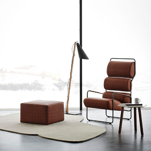 现代风格扶手椅 - SANCARLO - Tacchini - 布料 / 棕色 / Achille Castiglioni 设计