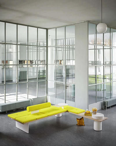 组合式软包长凳 - GALLERIA - Tacchini - 现代风格 / 布料 / 公共机构用
