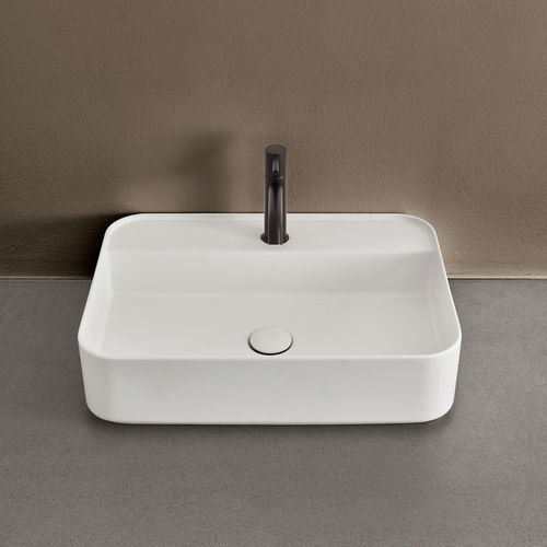 台上盆 - SHUI COMFORT - TALCO - Ceramica Cielo - 陶瓷 / 长方形 / 单孔
