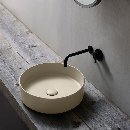 台上盆 - SHUI COMFORT - CANAPA - Ceramica Cielo - 陶瓷 / 圆形 / 无孔