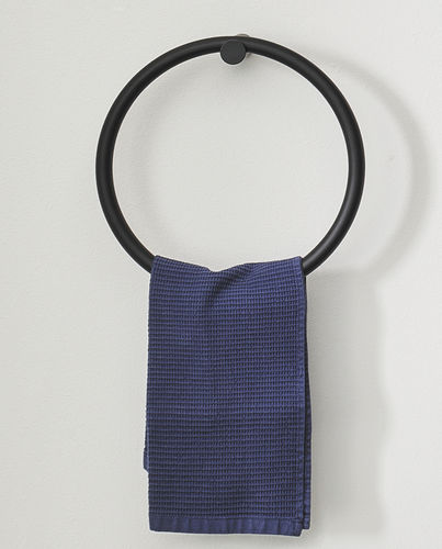 环形毛巾架 - ACCESSORI - MATT BLACK - Ceramica Cielo - 壁挂 / 金属