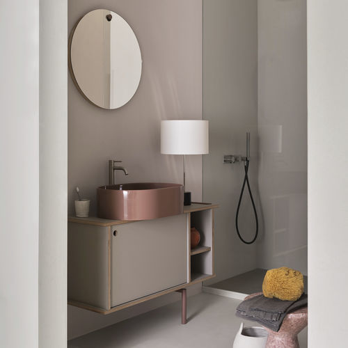 独立式台盆柜 - THEO 103 - NINFEA/JUTA - Ceramica Cielo - 金属 / Fenix NTM 材质 / 现代风格