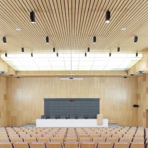 木制贴皮天花板吊顶 - Derako® Veneered Grill - Hunter Douglas Architectural - 漆木 / MDF / 板式