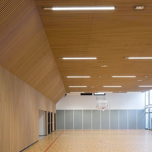声学墙面材料 - Derako® Veneered Grill Wall - Hunter Douglas Architectural - 用于室内 / 木制贴皮 / 光滑