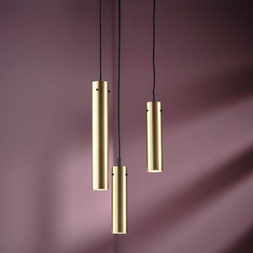 吊灯 - FM2014 - Frandsen Lighting - 黄铜 / 磨砂不锈钢 / 现代风格